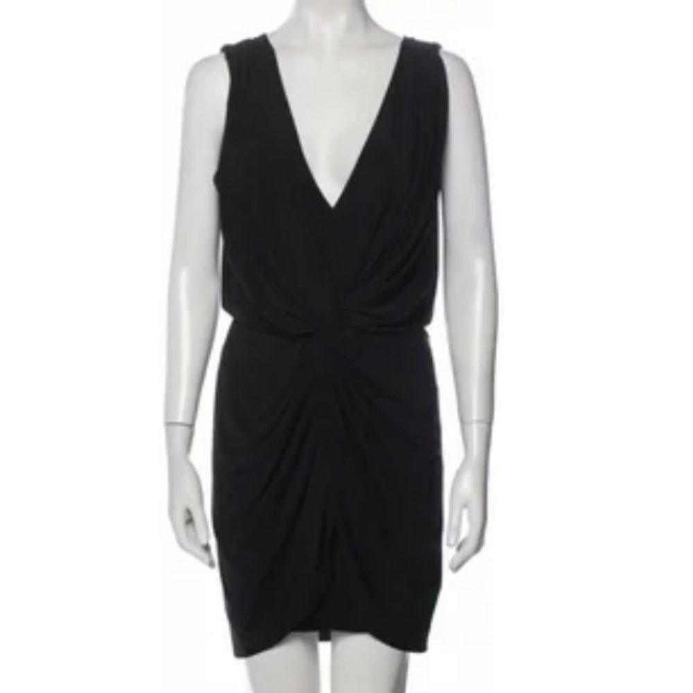 MISA Los Angeles Plunge Neckline Mini Dress